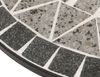 DEGAMO Bistrotisch SIENA (1-St), 60cm rund, Gestell Eisen schwarz, Tischplatte Mosaik grau/weiss Bild 5