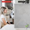 bobodeco Plissee ohne Bohren Klemmfix Faltrollo Jalousie Grau 35x130 cm (BxH), Plisseerollo Sichtschutz und Sonnenschutz Blickdicht Easyfix lichtdurchlässig Rollo für Fenster & Tür Bild 4