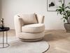 Sessel drehbar Comfy wollweiß Webvelours 95 cm Bild 2