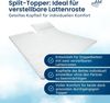 AM Qualitätsmatratzen, Topper Gelschaum, Split Topper mit Memoryschaum, Optimale Druckentlastung, H2, 6 cm hoch, Gelschaum, 160x200 cm Bild 4