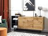 Sideboard mit 2 Türen FIORA 75 cm Heller Holzfarbton Bild 2