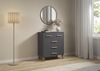 rauch Aditio Box, Kommode, 5 Schubladen, Massivholz-Fuß, mit Softclose-Funktion, Farbe Grau metallic, BxHxT 80x92x44cm Bild 2