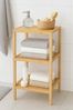 hausleben Regal Bambus mit 3 Böden, 1-tlg, 77x30x33 cm, umweltfreundlich Bild 2