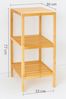 hausleben Regal Bambus mit 3 Böden, 1-tlg, 77x30x33 cm, umweltfreundlich Bild 3
