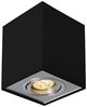 Deckenspots schwarz/silber D-97mm GU10 IP20 quadratisch Bild 2