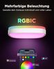 Govee Deckenlampe RGBIC Smart, 24W LED Deckenleuchte dimmbar, 2400LM Deckenlampe Schlafzimmer Kompatibel mit Matter, Alexa & Google Home mit 16 Millionen DIY Farben, für Wohnzimmer Küche Flur, 30cm Bild 2