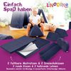 Linodino Kindersofa Spielsofa I Schaumstoff Stapelsteine für Kinder I Kindercouch, 3 Jahre Garantie Bild 4