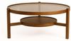 Elegant Coffee Table, 100% Solid Wood with 100 cm Tempered Glass Top, 48 cm Height, Walnut Finish | Durable & Stylish for Modern Living Spaces Bild 3