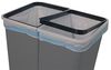 ALPFA Mülleimer Alpfa Mülleimer 2x25 Liter Abfalleimer Duo Bin, Müllbeutelhalter Bild 3