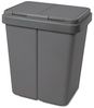 ALPFA Mülleimer Alpfa Mülleimer 2x25 Liter Abfalleimer Duo Bin, Müllbeutelhalter Bild 1
