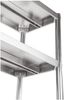 Royal Catering Standregal 120x48,5x155 cm Küchenregal Edelstahlregal Edelstahl Gastro 4 Ablagen Bild 3