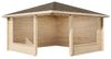 Alpholz 5-Eck Gartenlaube Maik 40 Gartenlaube aus Holz Blockhaus mit 40 mm Wandstärke Holzhaus mit Montagematerial Bild 5