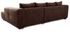 Cavadore Ecksofa Mavericco / XXL Eckcouch Inkl. Rückenkissen und Zierkissen / Longchair rechts / Industrial Style / 285 x 69 x 170 (BxHxT) / Mikrofaser Braun Bild 5