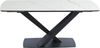 Vente-unique - MALATA Essgruppe GlasKeramik SchwarzWeiß - B 90 cm x H 76 cm x L 260 cm180 cm Bild 2