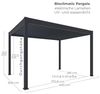 Osoltus E Bioclimatic Lamellen Pergola, elektrisch, Aluminium anthrazit, 4x3 m Bild 3
