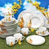 MamboCat Kombiservice 30tlg Kombiservice Osterfreude Tasse Untertasse Teller Hase, Porzellan Bild 5