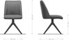 Drehstuhl Elso-Flex Cord Silbergrau Kreuzgestell breit Effektfinish Titan 360° drehbar Taschenfederkern Bild 2