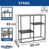 DanDiBo Konsolentisch Schmal Metall Modern 80x80x26 cm Sideboard Beistelltisch 96634 Ablagetisch Flurtisch Sofatisch Bild 2