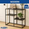 DanDiBo Konsolentisch Schmal Metall Modern 80x80x26 cm Sideboard Beistelltisch 96634 Ablagetisch Flurtisch Sofatisch Bild 3