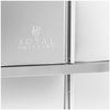 Royal Catering Vorratsschrank 117,8 x 50 x 180,5 cm Küchenschrank Edelstahl Gastro Schiebetüren Bild 4