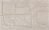 Teppich Baumwolle beige 140x200 cm abstraktes Muster Kurzflor DIYADIN Bild 4