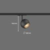 SLV LIGHT EYE® 90, 1~ Spot, rund, GU10, 1x max. 6W, matt schwarz - Leuchten mit 1 Phasen Adapter Bild 2
