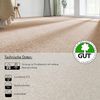 andiamo Teppichboden Izmir für Wohnzimmer und Kinderzimmer - Teppichboden Meterware zum Verlegen - Teppichbelag mit hoher Trittschalldämmung - weicher Teppichboden 400x550 cm Cappucino Bild 3