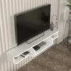 TV-Lowboard hängend Aar 135x30x16 cm Weiß [en. casa] Bild 4