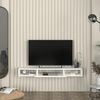 TV-Lowboard hängend Aar 135x30x16 cm Weiß [en. casa] Bild 5