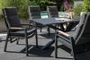 Gartenmöbelset Relaxsessel Sevilla mit Tisch Malaga 200x90cm Bild 3