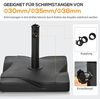 Outsunny Sonnenschirmständer 20 kg Schirmständer für Sonnenschirm Schirmstangen 32/38/48 mm Sonnenschirmfuß für Garten Terrasse Balkon Zement 41,5x41,5 Schwarz Bild 4