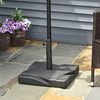 Outsunny Sonnenschirmständer 20 kg Schirmständer für Sonnenschirm Schirmstangen 32/38/48 mm Sonnenschirmfuß für Garten Terrasse Balkon Zement 41,5x41,5 Schwarz Bild 2