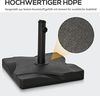 Outsunny Sonnenschirmständer 20 kg Schirmständer für Sonnenschirm Schirmstangen 32/38/48 mm Sonnenschirmfuß für Garten Terrasse Balkon Zement 41,5x41,5 Schwarz Bild 3
