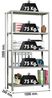 SimonRack Schwerlastregal, Lagerregal, 200 x 100 x 30 Metallregal, Kellerregal, Biegestelle 75 kg, 5 Fachböden, Grau - Advantage Bild 3