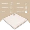 KDPD® - Das Original | beige 60x60 cm | wasserdichte Wickelunterlage aus weichem Polarfleece | saugstarke und waschbare Kinderdecke Bild 2