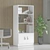 Dmora Styx Büro-Set Weiß: 4 Regale, 3 Schubladen, Modular Bild 4