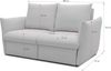 DOMO Collection Cloud Box, 2 Sitzer mit Schlaffunktion und Boxspringfederung, Sofa mit Bettauszug, Schlafsofa, 180 x 97 x 100 cm, Boxspringsofa in dunkelgrau Bild 2