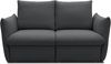 DOMO Collection Cloud Box, 2 Sitzer mit Schlaffunktion und Boxspringfederung, Sofa mit Bettauszug, Schlafsofa, 180 x 97 x 100 cm, Boxspringsofa in dunkelgrau Bild 3