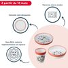 Disney Baby Aristocats Marie, 3-teiliges Set mit Bechern, großer Teller, rutschfest, leicht, praktisch, ab 10 Monaten, Weiß Bild 3