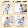 Mama Cheetah Toddler Schlafsack mit Füßen, Long Sleeve 0,5 TOG Bio-Baumwolle Baby Schlafsack mit Beinen, Wearable Decke für Wanderer w / 2-Wege-Reißverschluss, Kleinkind Decke, 2T Bild 5