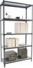 Simonrack Schwerlastregal, Lagerregal, 180 x 80 x 30 cm, Metallregal, Kellerregal, Biegestelle 180 kg, 5 Fachböden, Anthrazit/Verzinkt - Simonclick Bild 3