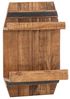 Badset massivum Barrel 3-teilig aus Holz braun 35x50x30 cm Badmöbel-Set rustikal hängend Gäste-WC Badezimmer-Set Industrial Stil Bild 2