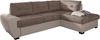 Cotta 2-Otm Ecksofa, Sitz+Rücken Strukturgewebe soft, 100% Korpus Kunstleder PU, 64% Polyurethan, 25% Polyester, 11% Baumwolle, 174 x 244 x 88 cm, taupe/hell beige Bild 1