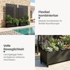 Trennwand Aaskis mit Blumenkasten Stahl 190x82 cm Schwarz [casa. pro] Bild 4