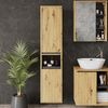 Hochschrank Viola Artisan/Grau 38 x 170 cm mit 2 Türen Vicco Bild 2