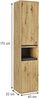 Hochschrank Viola Artisan/Grau 38 x 170 cm mit 2 Türen Vicco Bild 3