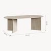Couchtisch Kynd 119x60x40 cm Travertin [en. casa] Bild 2