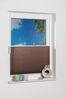 K-home Klemmfix-Plissee 80x130 cm (B x L) Mokka Lichtschutz +++ Moderne Crushed Optik +++ Bild 4