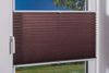 K-home Klemmfix-Plissee 80x130 cm (B x L) Mokka Lichtschutz +++ Moderne Crushed Optik +++ Bild 5