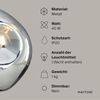 Maytoni Wandleuchte Mabell chromfarben asymmetrisches Design Bild 3